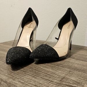 Black heels, Glitter theme